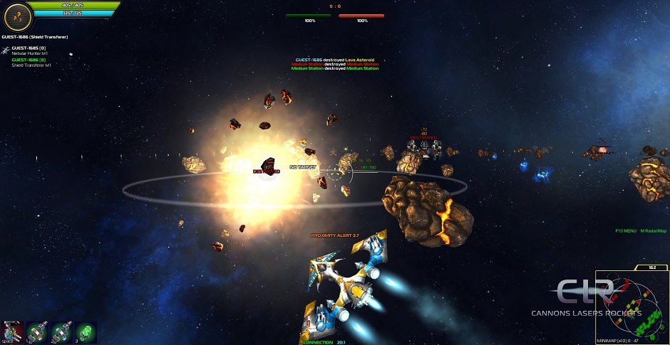 Cannons Lasers Rockets 